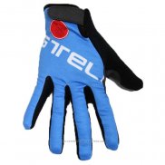 2020 Castelli Gants Doigts Longs Cyclisme Bleu Noir (4)